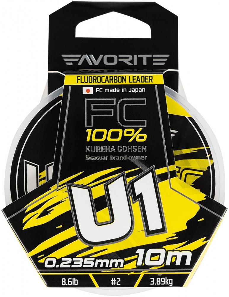 Флюорокарбон Favorite 10 м 0,24 мм 3,89 кг U1 FC