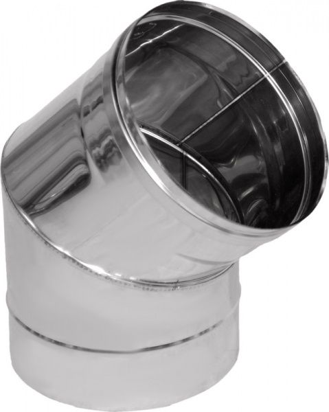 Колено моно 0,5 мм нерж Ф200 мм 45°Versia-Lux 