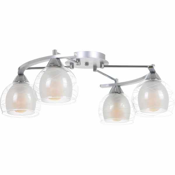 Люстра потолочная Accento lighting Bordo ALPL-PLE85-4 4x60 Вт E27 хром 