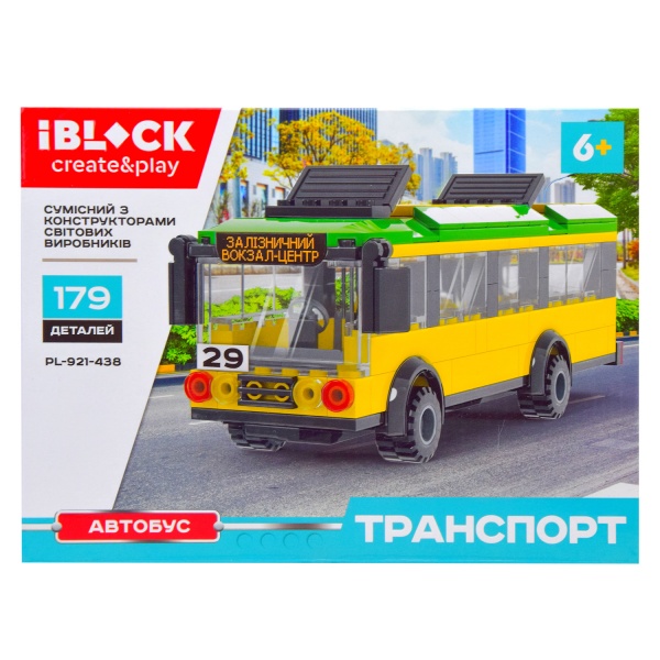 Конструктор Iblock 179 деталей в асортименті PL-921-438