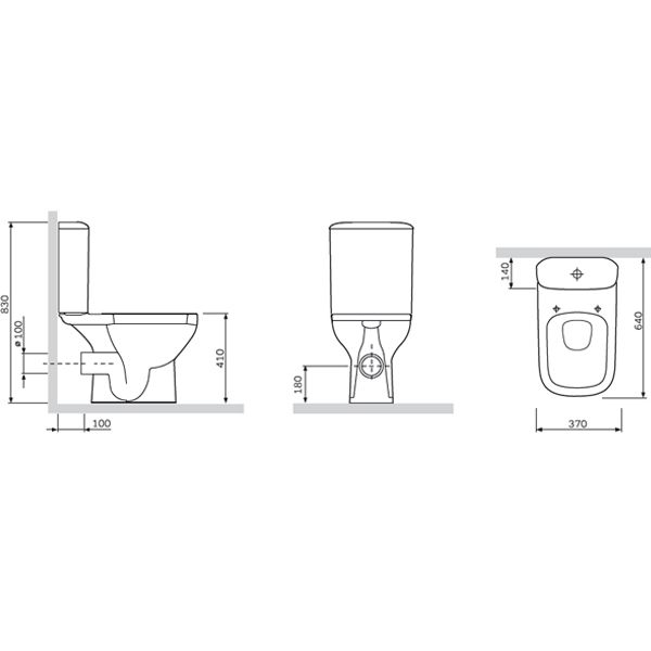 Унитаз-компакт AM.PM Like C808607SC с сиденьем soft-close