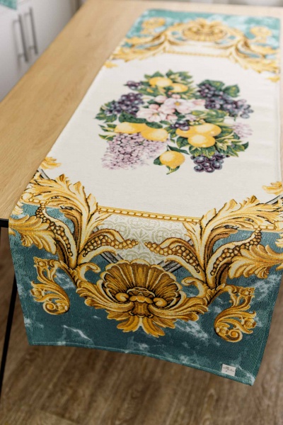 Дорожка (раннер) Verna 35x100 см бежевый с золотым Прованс 