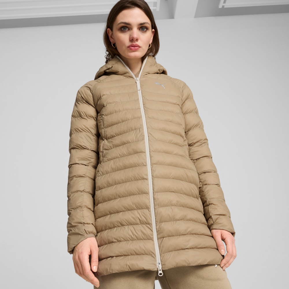 Куртка жіноча зимова Puma PACKLITE PRIMALOFT LONG HOODED JACKET 84940667 р.S світло-коричнева