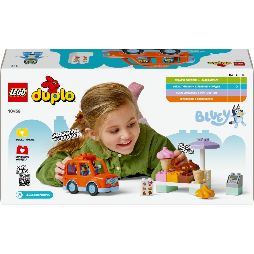 Конструктор LEGO DUPLO Bluey Подорож із морозивом із Блуї 10458