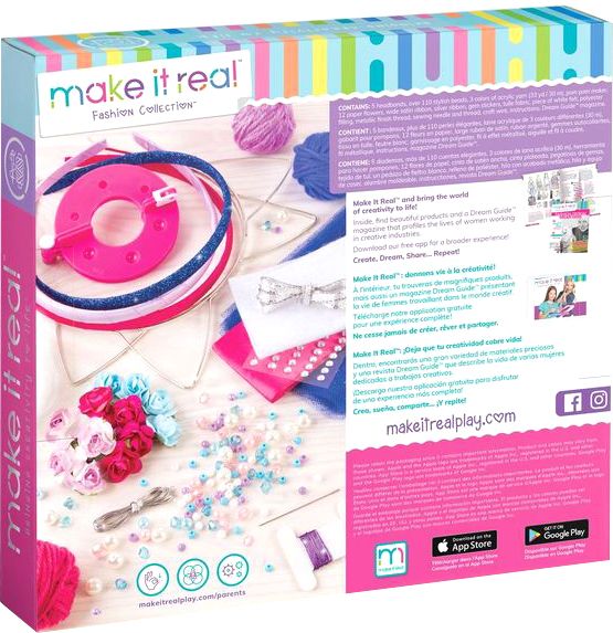 Набор Make it Real для создания эксклюзивных обручей для волос Сладкие мечты MR1404