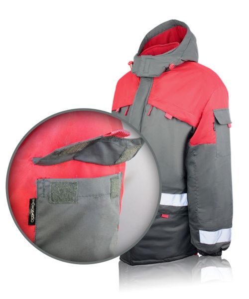 Куртка рабочая Торнадо Грей р. 52-54 рост 3-4 03078-104-108_(170-176) серый с красными вставками