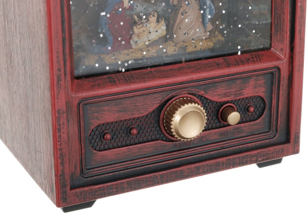 Ліхтар декоративний Телевізор Санти сніговики 12,3x8,7x22,5 см