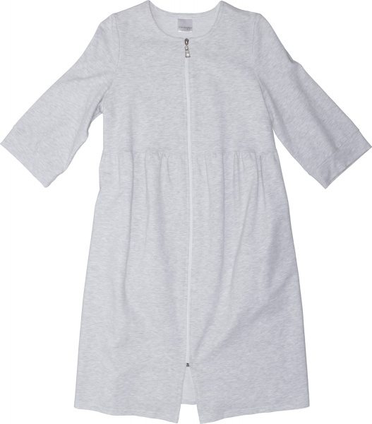 Халат домашний Flis clothes р. S серый меланж 