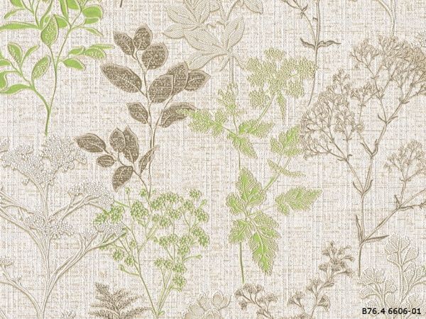 Шпалери піноакрилові Слов'янські шпалери GARANT Гербарій 6606-01 0,53x10,05 м 