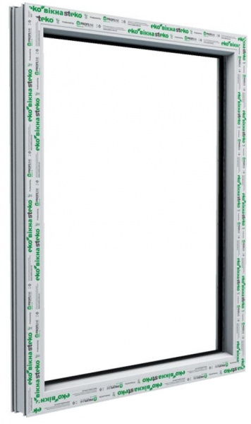 Вікно глухе Steko S400 58 1140x1420 мм без відкривання 