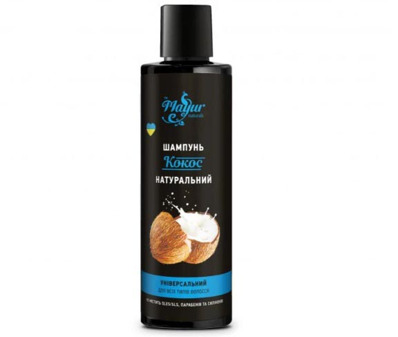 Шампунь Mayur Кокос натуральный универсальный для всех типов волос 200 мл