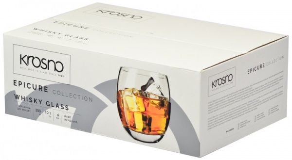 Набір склянок для віскі Epicure 300 мл 6 шт. F689453030019000 Krosno