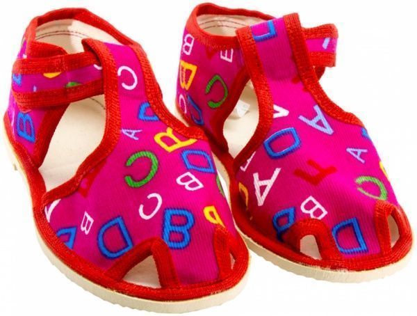 Тапочки для девочек Экотапок Сандалик новый малиновые 1085 р.27