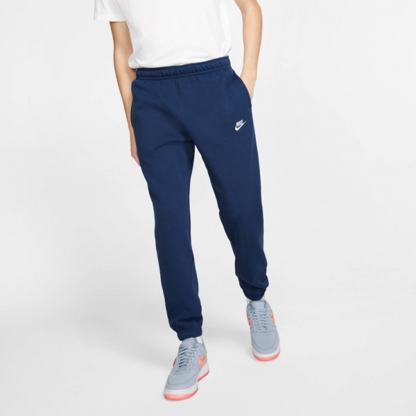 Штани Nike M NSW CLUB PANT CF BB BV2737-410 р. S темно-синій