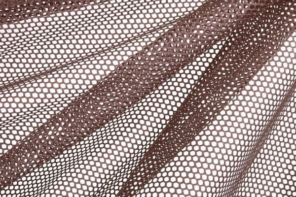 Тканина тюлева крупна сітка 295 см кавовий 