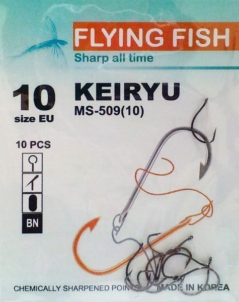 Гачок Flying Fish Keiryu №10 10 шт. MS-509(10)