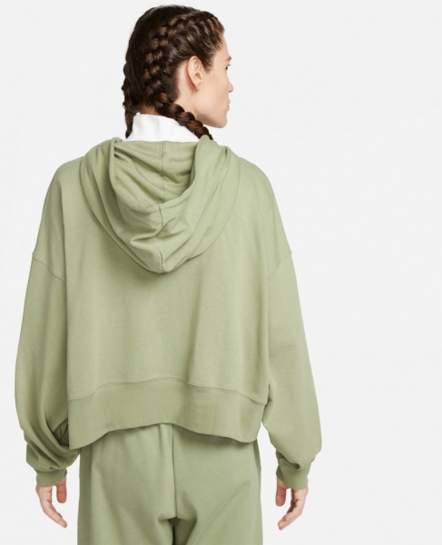 Джемпер Nike W NSW JRSY OS PO HOODIE DM6417-386 р.XL зелений