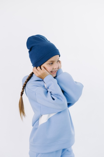 Шапка детские Obzor р.M синий 100 