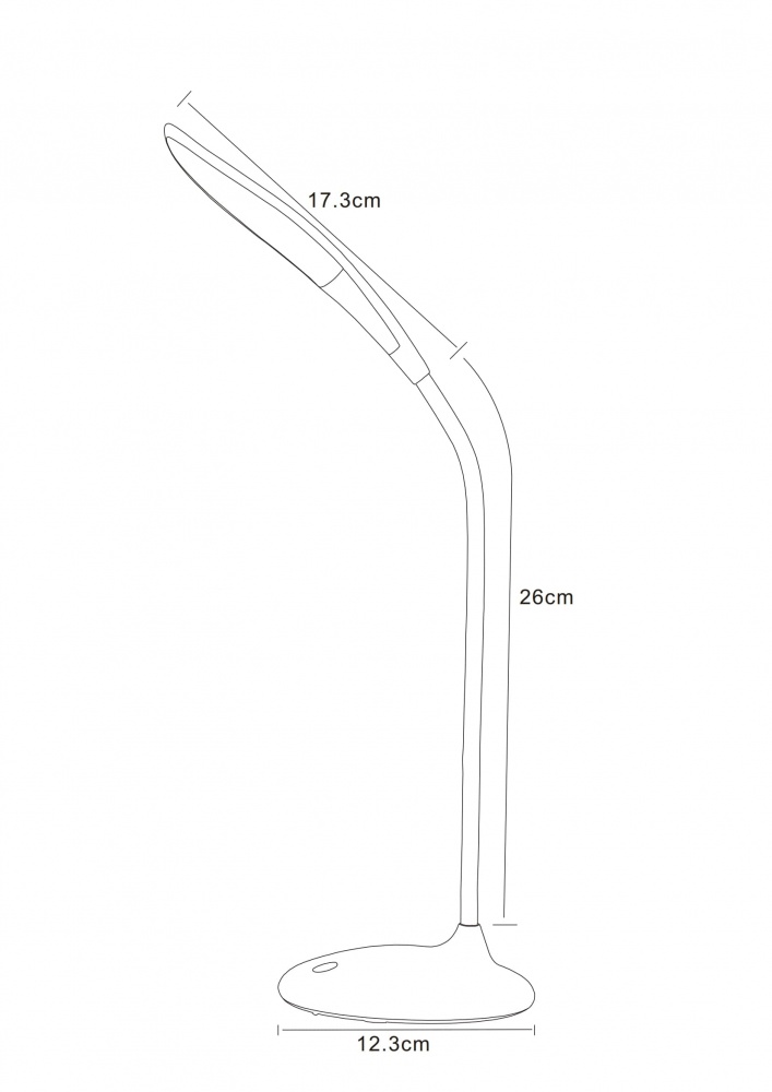 Настільна лампа Accento lighting 5 Вт білий LML-1800942-B