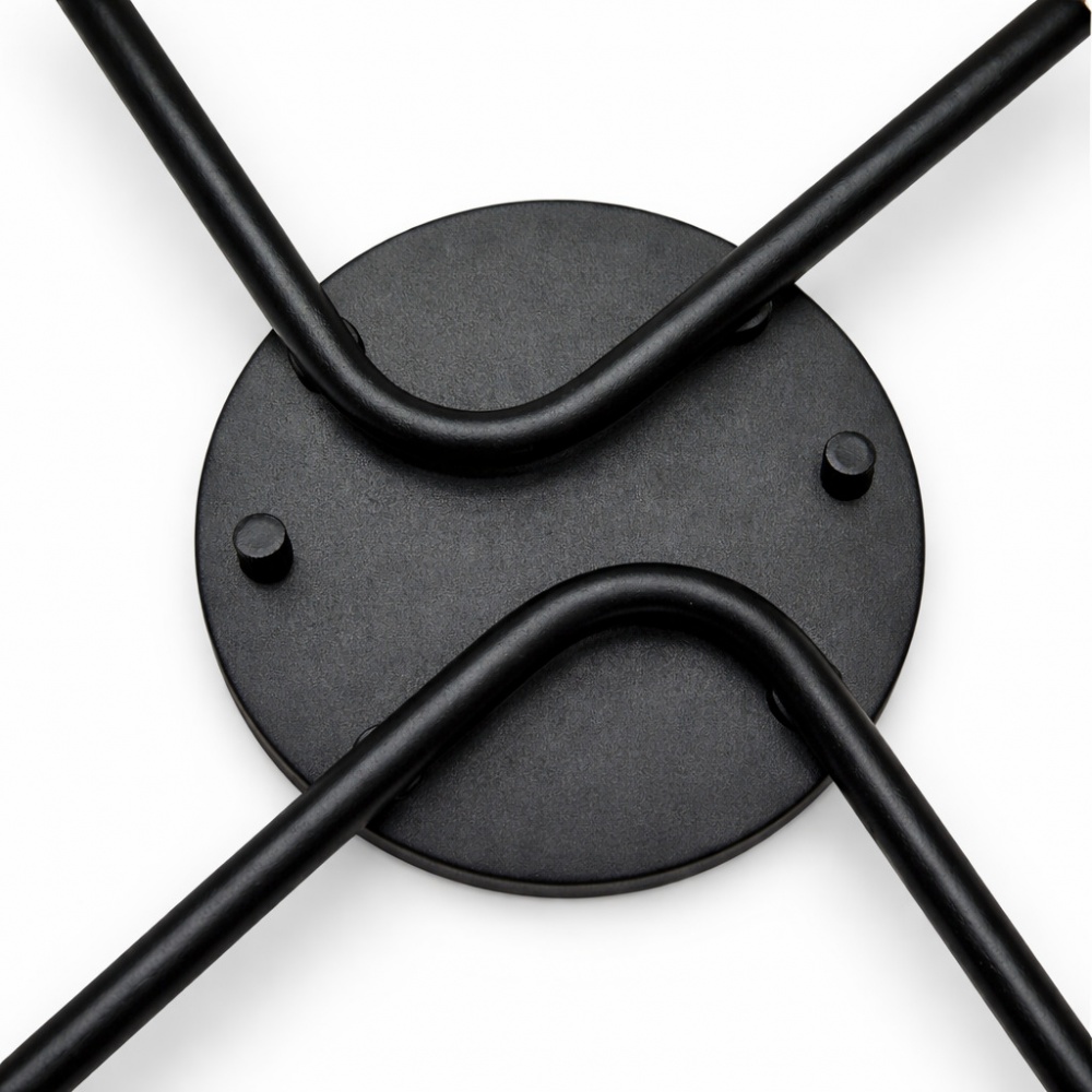 Люстра потолочная LIGHT SET DUSHA MS228 4x12 Вт GX53 черный с янтарным