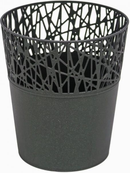 Кашпо пластикове Prosperplast City круглий 1,4л графіт (78992-426) 