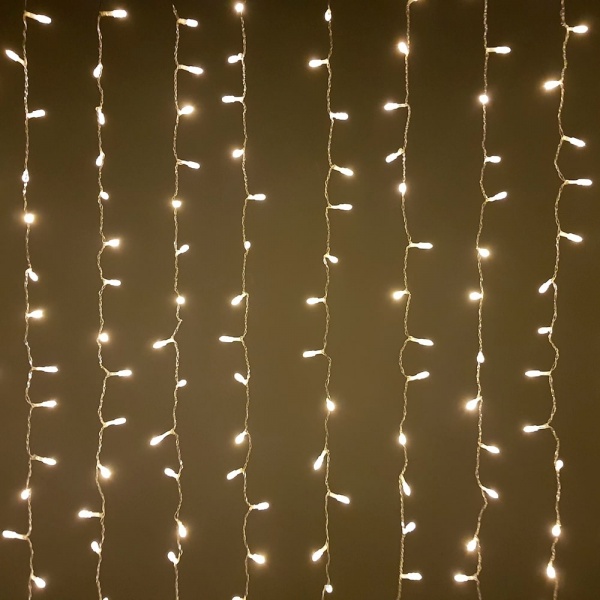 Электрогирлянда-штора Джаз Лайт OLDCL500-W-E встроенный светодиод (LED) 500 ламп 2,5 м 
