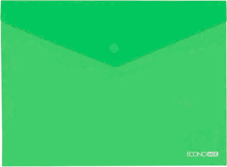 Папка-конверт А4 на кнопці Economix зелена E31305-54 Economix E31305-54