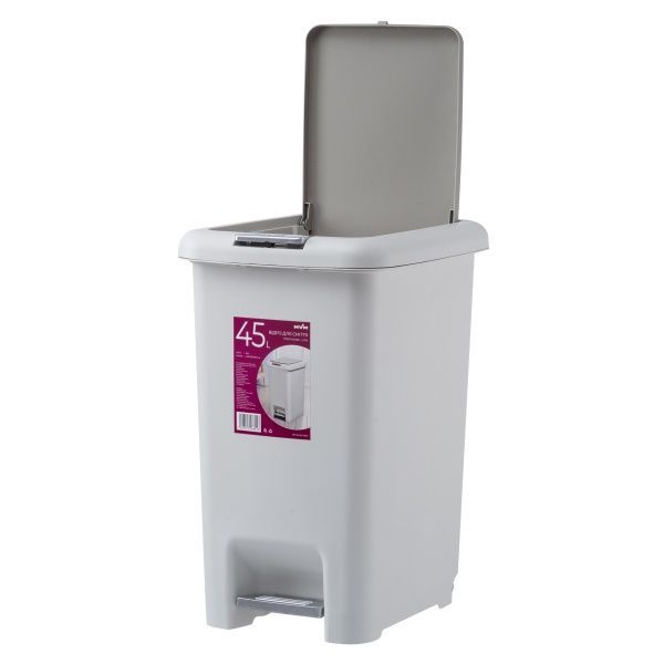 Відро MVM BIN-01 сірий 45 л сірий BIN-01 45L Grey