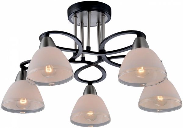 Люстра стельова Globo 541011-5D 5xE14 чорний 56392-5 