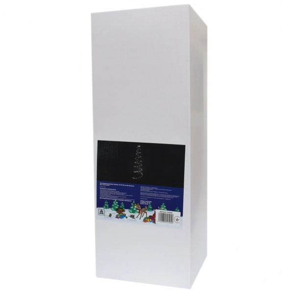 Искусственная елкаЕлка 22х22х60 см, теплый свет черный 