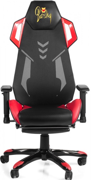Крісло Barsky Game Mesh BGM-03 чорно-червоний 