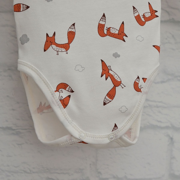 Боди детское унисекс Blanka Лисичка р.80 бежевый 110122 