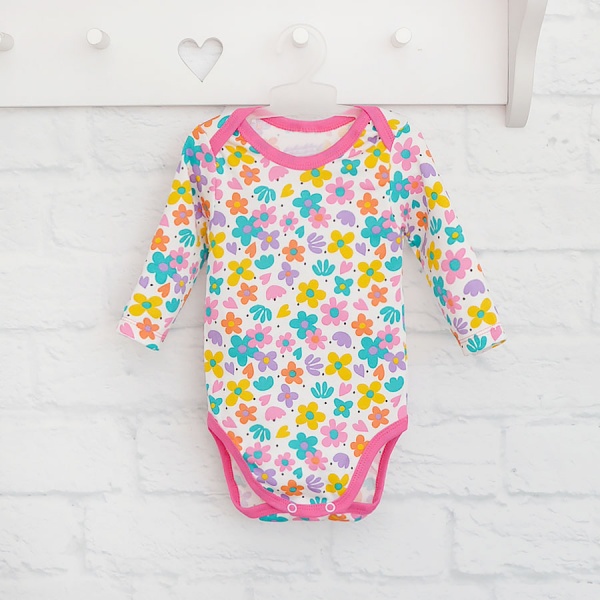Боди для девочки Blanka Цветочки р.68 розовый 110337 