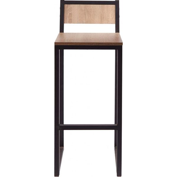 Стул барный Лугалпроф Авангард черный / дуб сонома 