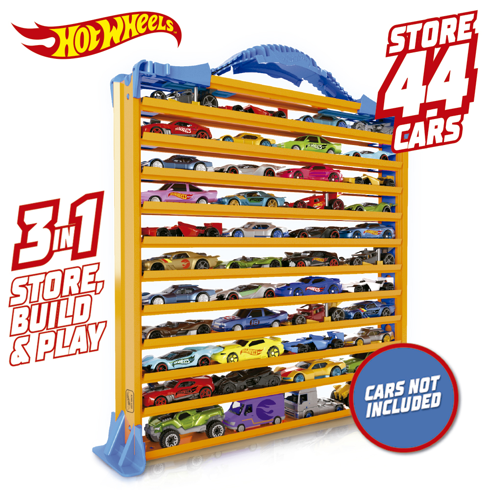 Гараж Hot Wheels з доріжками для зберігання машинок HWCC9B