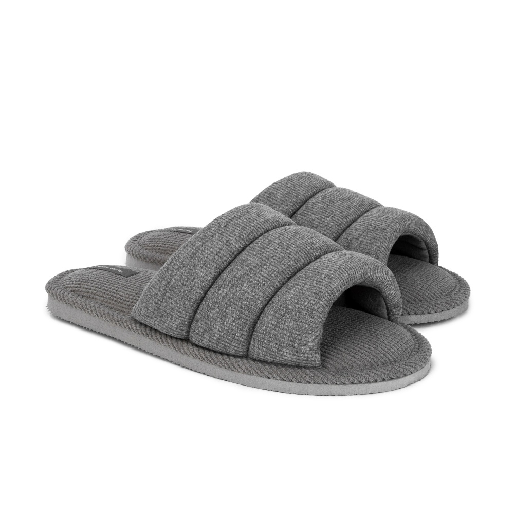 Тапки домашние Twins HS-VL трикотажные з прошивкой 14151 р.36/37 серый