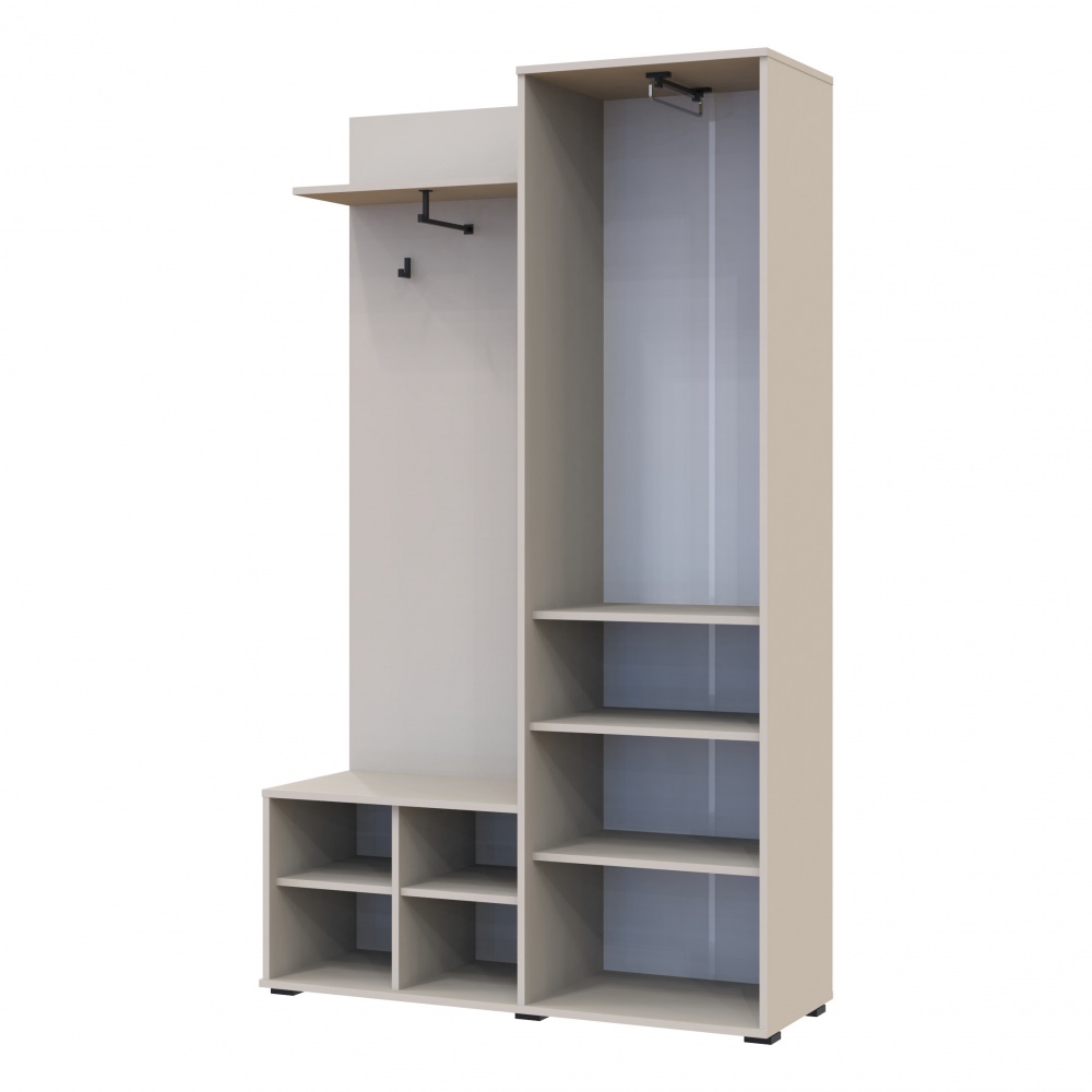 Прихожая с зеркалом Doros Дора 1920х1135х400 мм кашемир