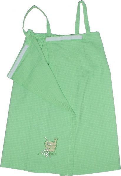 Сарафан для сауни вафельна блакитний Ярослав 