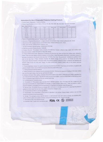 Комбінезон медичний захисний р. M білий