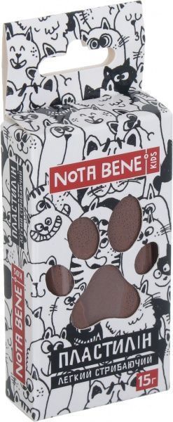 Пластилін легкий стрибаючий 15 г коричневий Nota Bene