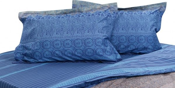 Комплект постільної білизни Dream 1,5 200TC синій із малюнком La Nuit 