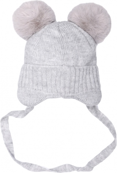 Шапочка детская унисекс Kraft+ р.36-38 серый меланж 2014 