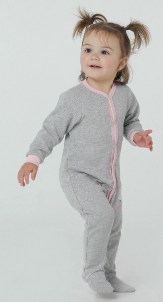 Комбінезон для дівчинки Smil р.74 сірий меланж 108614 