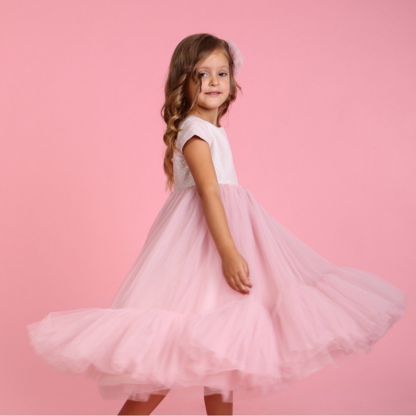 Платье Maya-MI Пушинка 0105-0053-1 р.104 пудра 