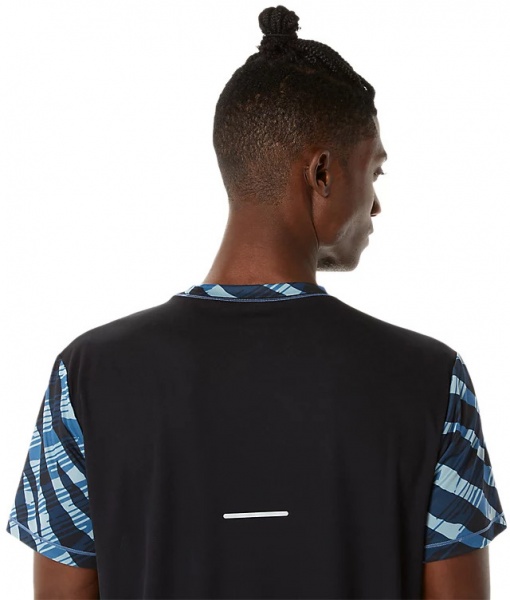 Футболка Asics WILD CAMO SS TOP 2011C389-400 р.XL синій