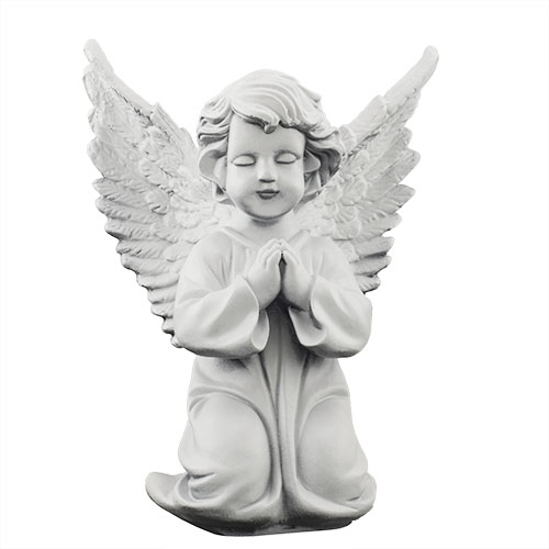 Статуэтка Ангел в молитве белый (полистоун) AN0024-8(P)