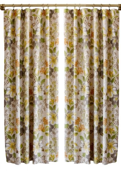 Штора Квітка зелена La Nuit
