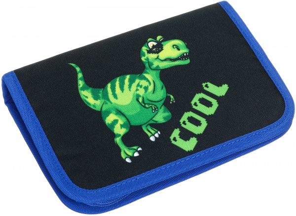 Пенал школьный Dino Котик сердечко Lider разноцветный