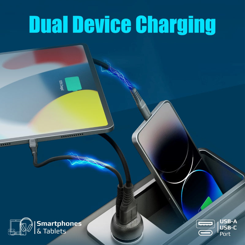 Автомобильное зарядное устройство Promate 33W USB-C PD QC3 черный (drivegear-pd33)