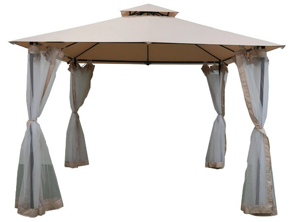 Садовый павильон Indigo с москитной сеткой 3x3 м DU168-20 бежевый